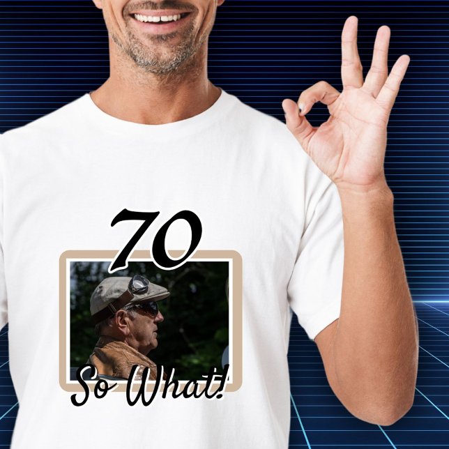 Funny Photo 70th Birthday Guest of Honor T-Shirt (Creator Uploaded)