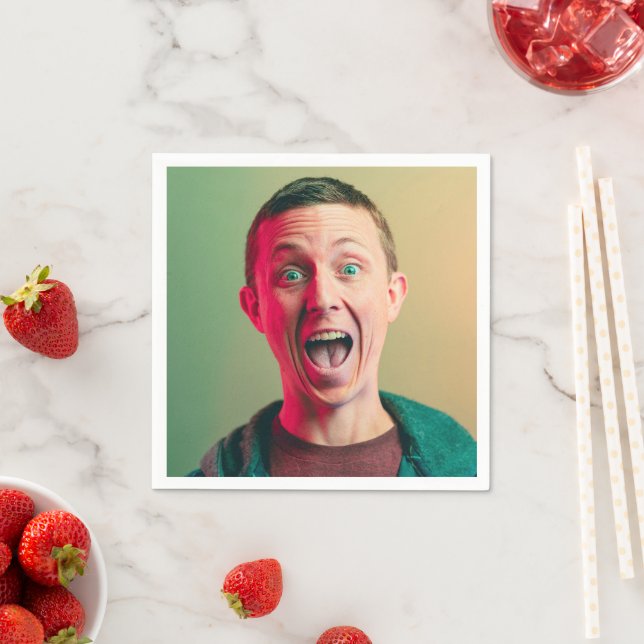 Funny Photo Birthday Celebrant  Napkins (Insitu)