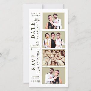 Funny Photo Booth Strip Moustache Couples Save The Date