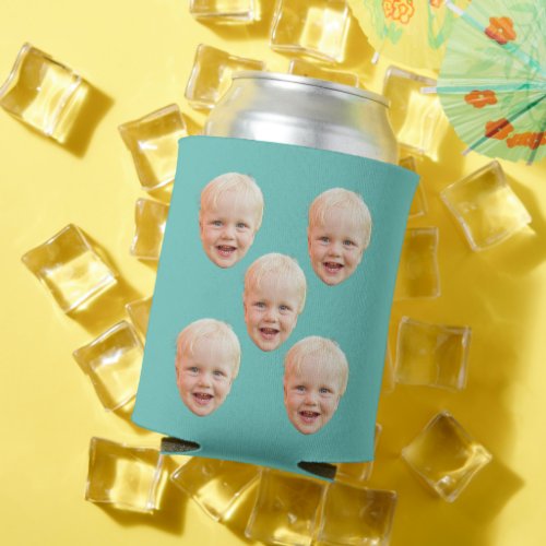 Funny Photo Can Cooler Custom Baby Face
