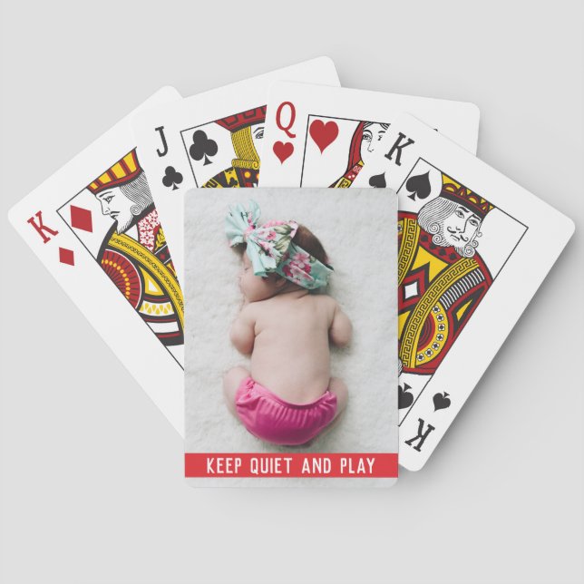 Funny Photo Custom Playing Cards Personalized (Back)
