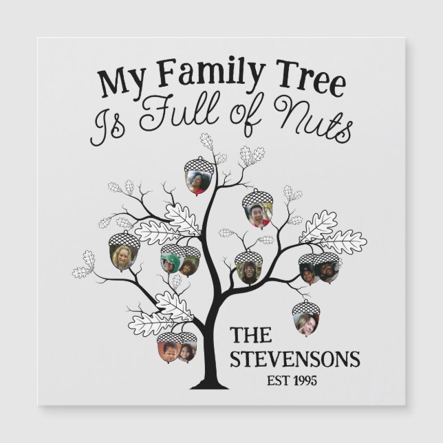 Funny Photo Family Tree is Full of Nuts Christmas  (Front)