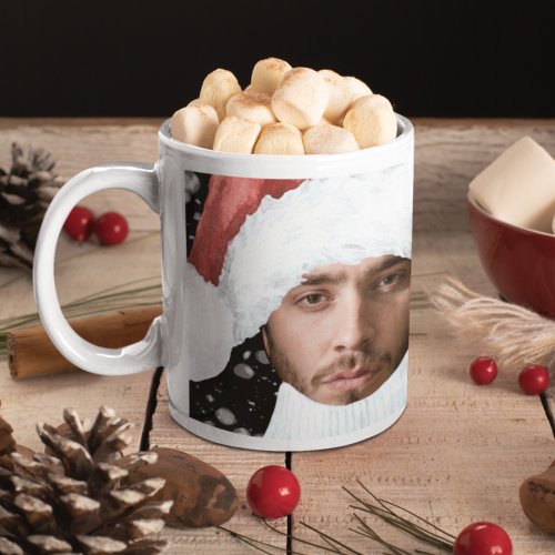 Funny Photo Personalized Christmas Coffee Mug