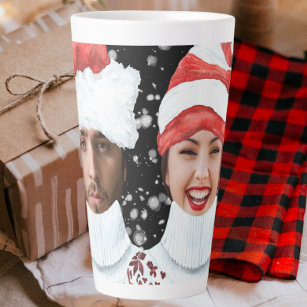 Funny Photo Personalized Christmas Latte Mug