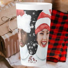 Funny Photo Personalized Christmas Latte Mug at Zazzle