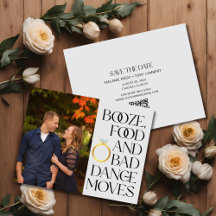 Funny Photo QR Code Wedding Save the Date