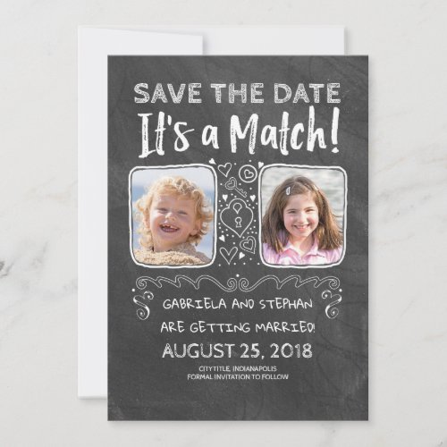 Funny Photo Save the Date _ Its a Match