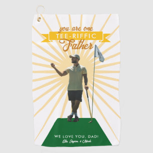 Funny Photo Tee-riffic Fathers Day Golf Towel
