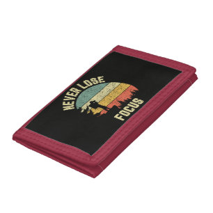 Funny Photographer Camera Never Lose Focus Tri-fold Wallet