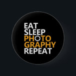 Funny Photographer Eat Sleep Photography Repeat Button<br><div class="desc">Eat Sleep Photography Repeat. Funny and humorous design for photographers. Cool and awesome merchandise for those who love taking photos, member of photography club. Perfect for amateur or professional photographers who carry cameras and lenses everywhere. Great Christmas gift and birthday present for brother, sister, mother, father, friends, aunt and uncle....</div>