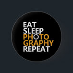 Funny Photographer Eat Sleep Photography Repeat Button<br><div class="desc">Eat Sleep Photography Repeat. Funny and humorous design for photographers. Cool and awesome merchandise for those who love taking photos, member of photography club. Perfect for amateur or professional photographers who carry cameras and lenses everywhere. Great Christmas gift and birthday present for brother, sister, mother, father, friends, aunt and uncle....</div>