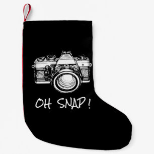 Funny Photographer Oh Snap Gift Pullover Small Christmas Stocking