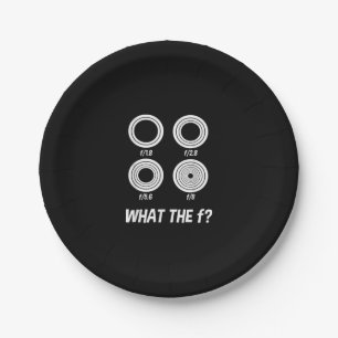 Funny Photographer Photography What The Camera Paper Plates