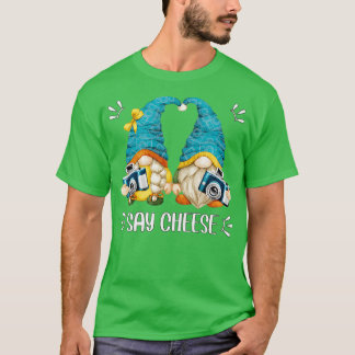 Funny Photography Camera Gnomes For Photographers  T-Shirt