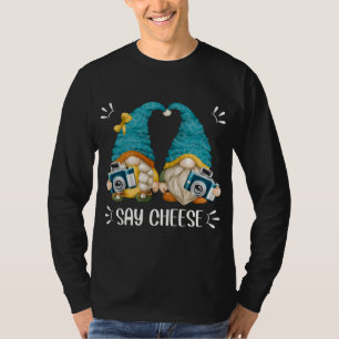 Funny Photography Camera Gnomes For Photographers  T-Shirt