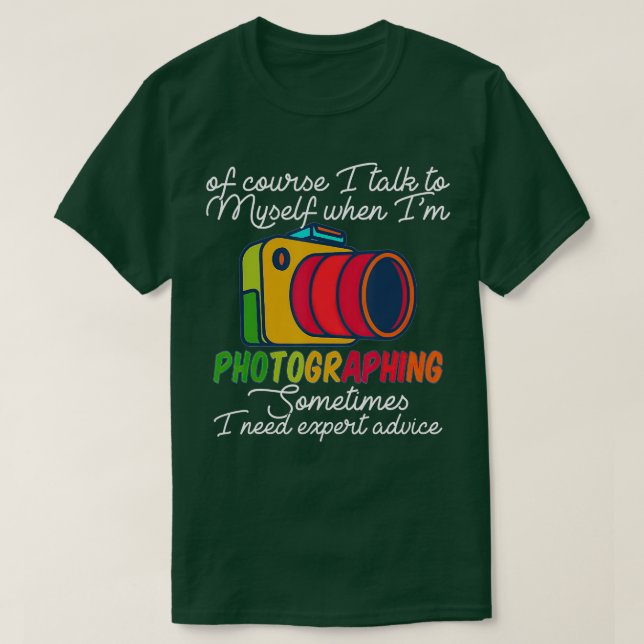 Funny Photography Camera Photographer Gift  T-Shirt (Design Front)
