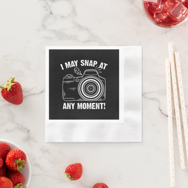 Funny Photography Gift For Men Women Cool Photogra Napkins (Insitu)