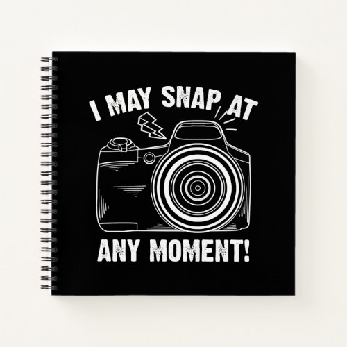 Funny Photography Gift For Men Women Photographer Notebook