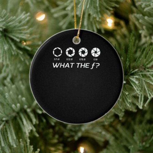 Funny Photography Gift Photo Camera Taking Picture Ceramic Ornament