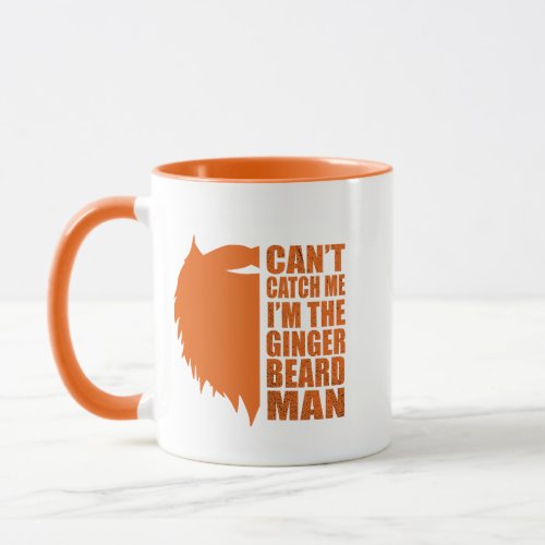 funny phrase about ginger beard man mug
