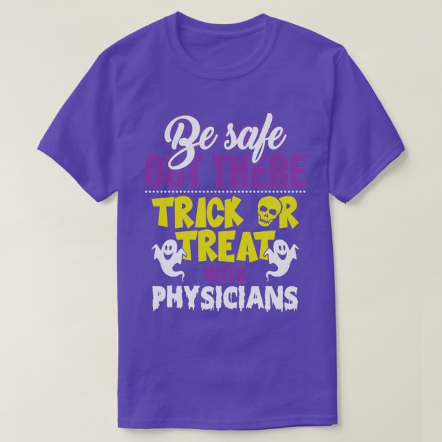 Funny Physician Halloween T-Shirt (Design Front)