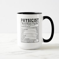 Funny Physicist Nutrition Facts Employee Staff