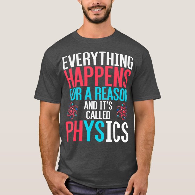 Funny Physicist Science Gift Equation Physics T-Shirt (Front)