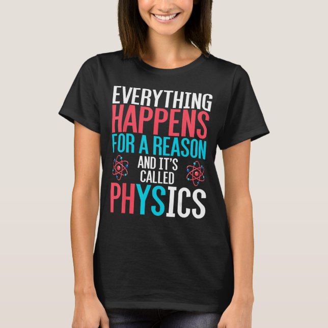 Funny Physicist Science Gift Equation Physics T-Shirt (Front)
