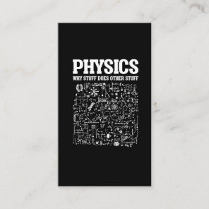 Funny Physicists Teacher Student Physics Science Business Card