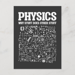 Funny Physicists Teacher Student Physics Science Postcard