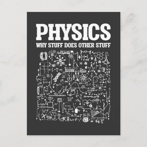 Funny Physicists Teacher Student Physics Science Postcard