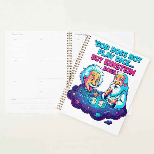 Funny Physics Agenda - Einstein Plays Dice - Scien (Display)