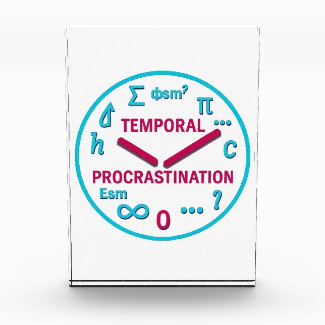 Funny Physics Award Acrylic Block (Front)