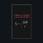 Funny Physics Joke Escape Velocity Gravity Science Business Card<br><div class="desc">Funny Physics Humor Escape Velocity Gravity Science.</div>