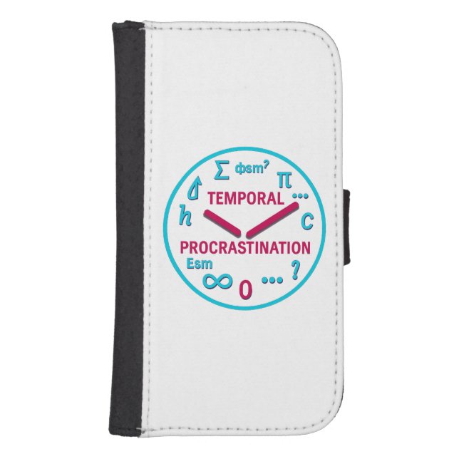 Funny Physics Phone Wallet Case (Front)
