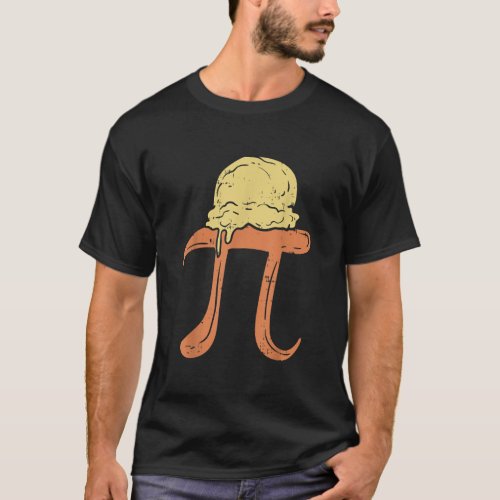 Funny Pi A La Mode Shirt Pie Ice Cream Math Day Fo