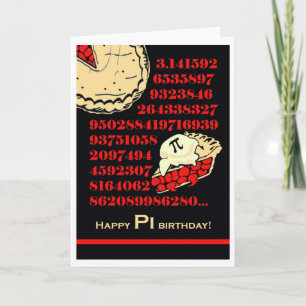 Funny Pi Day Birthday, Grab a Slice of Pi Card