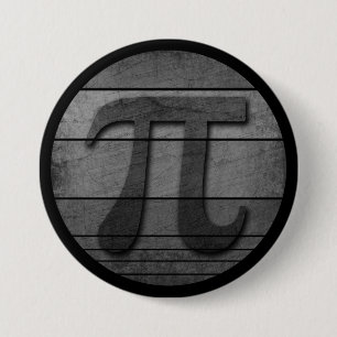FUNNY PI DAY BLACK AND WHITE BUTTON