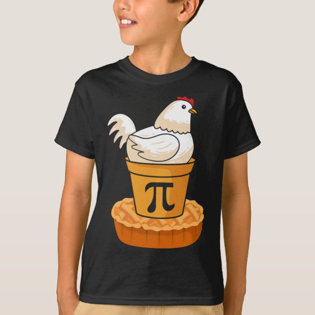 Funny Pi Day - Chicken Pot Pie - Math Mathematics  T-Shirt (Front)