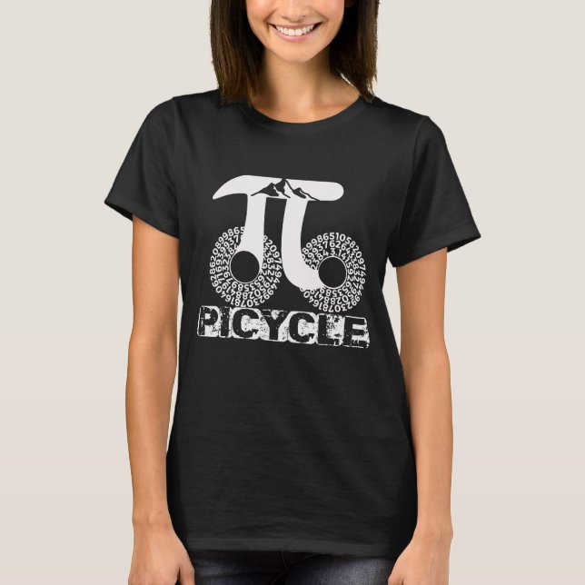 Funny Pi Day Cycling Shirt for STEM & Outdoor Love (Front)
