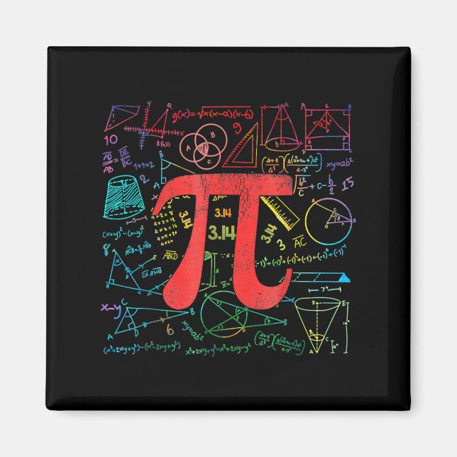 Funny Pi Day Math Equation Math Teacher Student Ge Magnet (Front)
