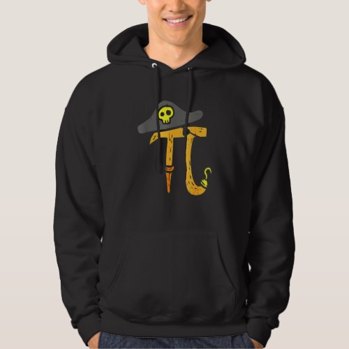 Funny Pi Day Math Geek Boys Rate  Pirate Hoodie
