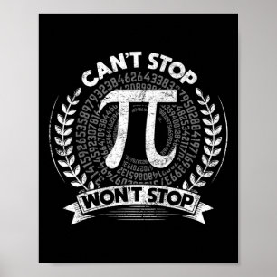 Funny Pi Day Math Geek Science Celebrate Pi Day Poster