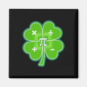 Funny Pi Day Math Patricks Day Luck Shamrock Green Magnet