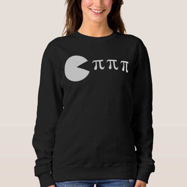 Funny Pi Day Math Science Ate Pi Symbol Sweatshirt (Front)