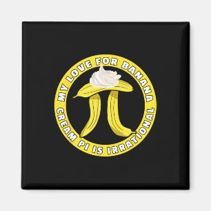 Funny Pi Day Pi Symbol Joke - Bynana Cream Pie Pun Magnet