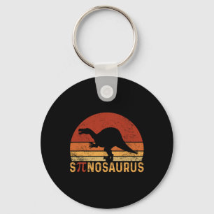 Funny Pi Day Pun Spinosaurus Dinosaur Math Teacher Keychain