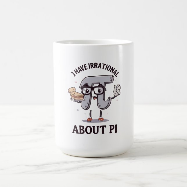 Funny Pi Day Shirt – Irrational Feelings About Pi Coffee Mug (Center)