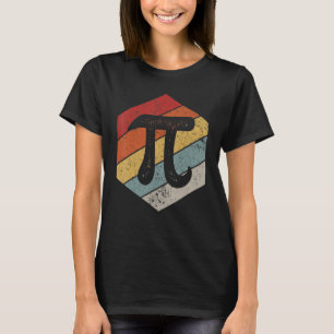 Funny Pi Day Vintage Nerd Geek Pie 3.14 Cute Sunse T-Shirt