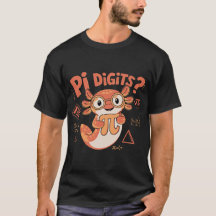 Funny Pi Digits Day, cute axolotl lovers science